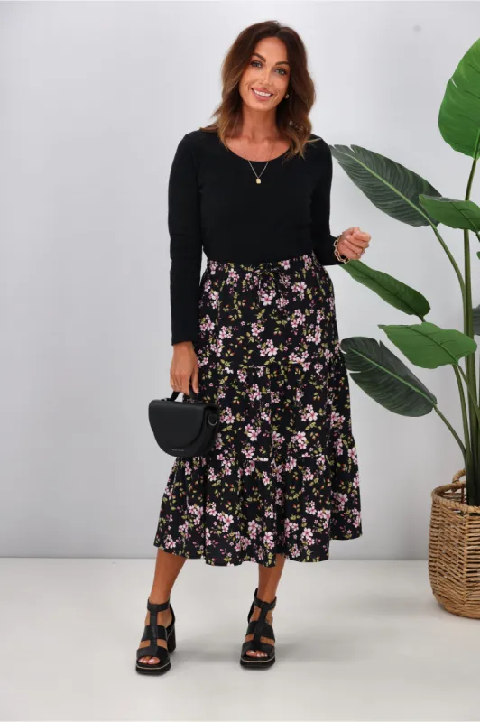 Gloss The Label Cynthia Skirt Enchanted Floral sold by Shine On