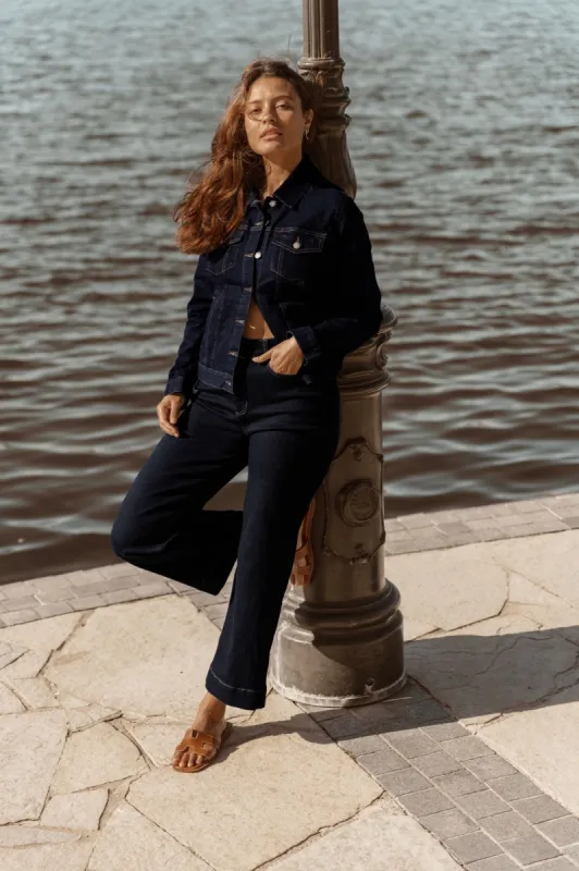 Betty Basics Willow Wide Leg Jean Ink sold by Shine On