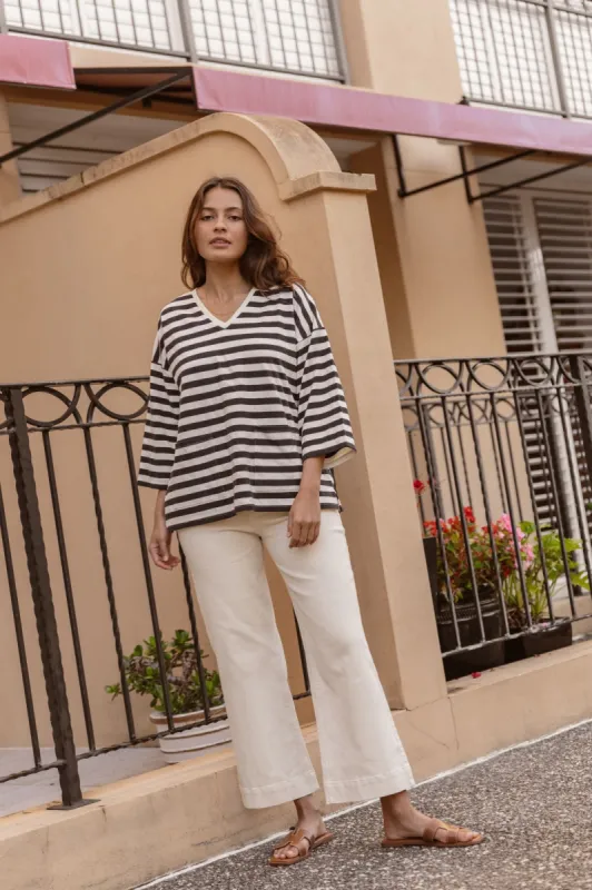 Betty Basics Willow Wide Leg Jean Off White sold by Shine On