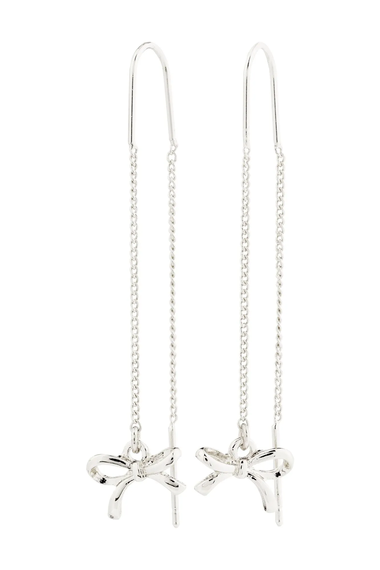 Pilgrim Lysandra Recycled Chain Earrings Silver sold by Shine On