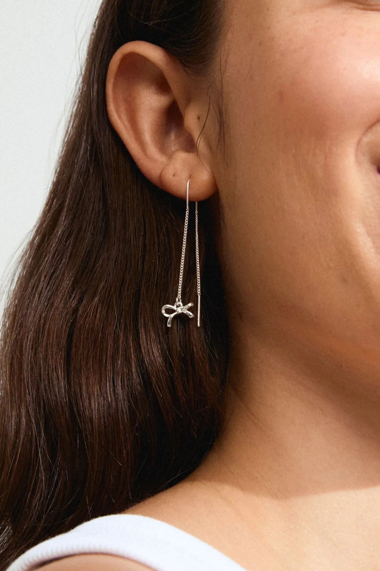 Pilgrim Lysandra Recycled Chain Earrings Silver sold by Shine On product image thumbnail 2