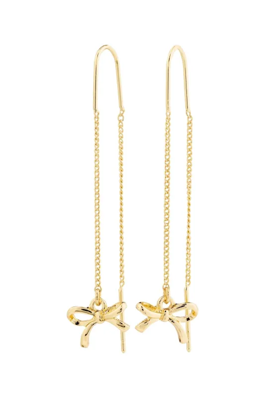 Pilgrim Lysandra Recycled Chain Earrings Gold sold by Shine On