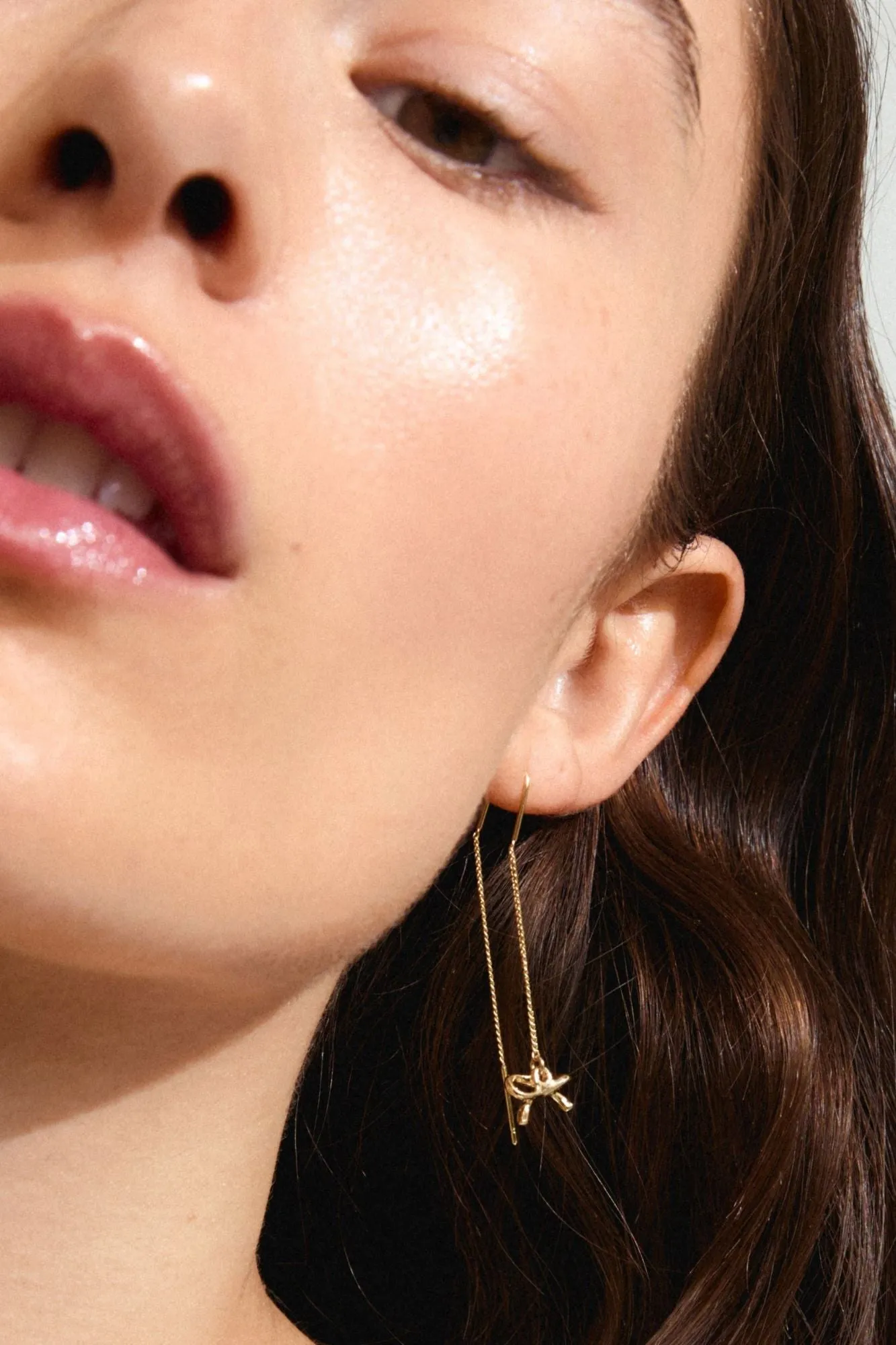 Pilgrim Lysandra Recycled Chain Earrings Gold sold by Shine On product image thumbnail 2