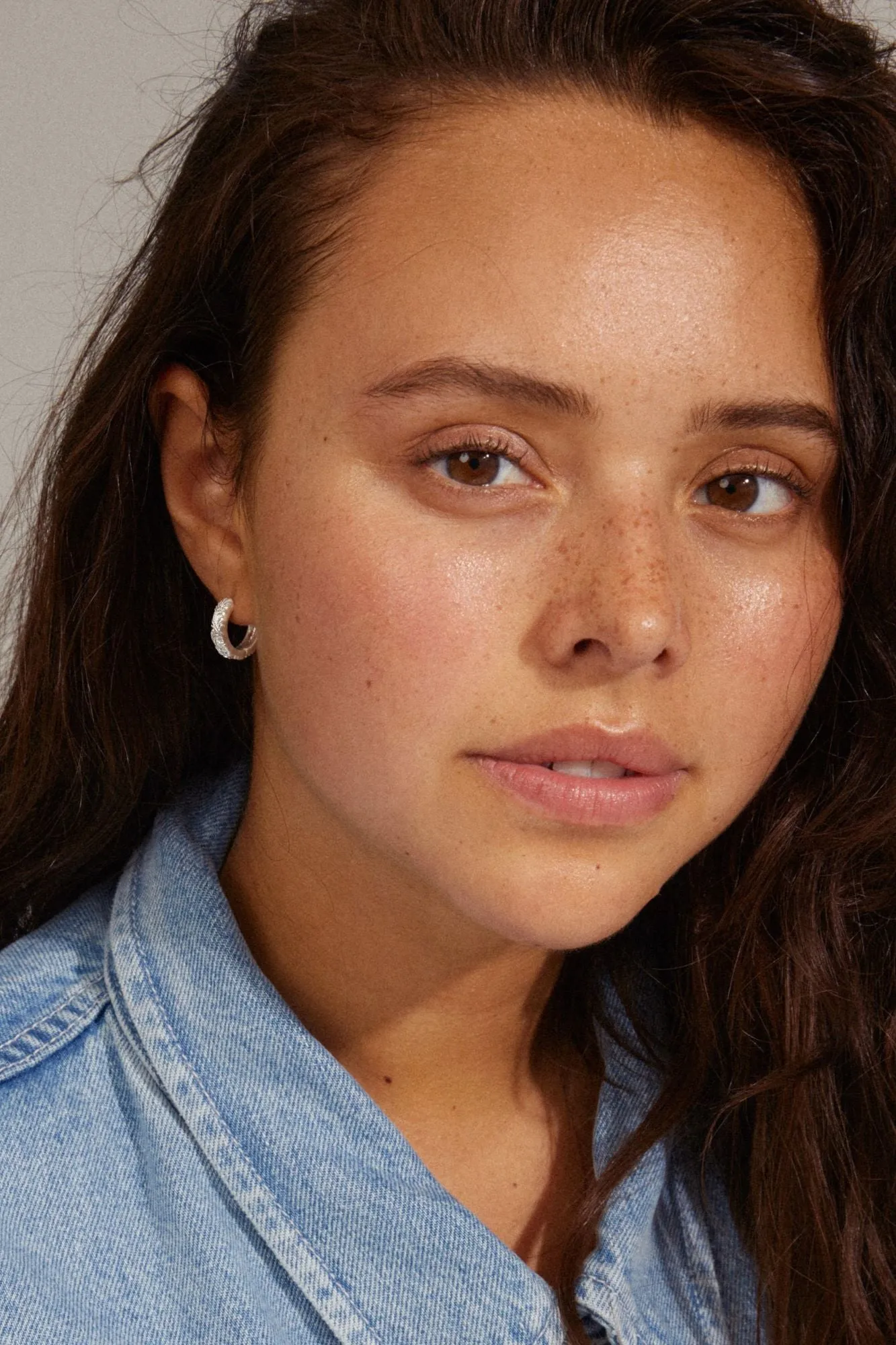 Pilgrim Elfrida Recycled Hoop Earrings Silver sold by Shine On product image thumbnail 2