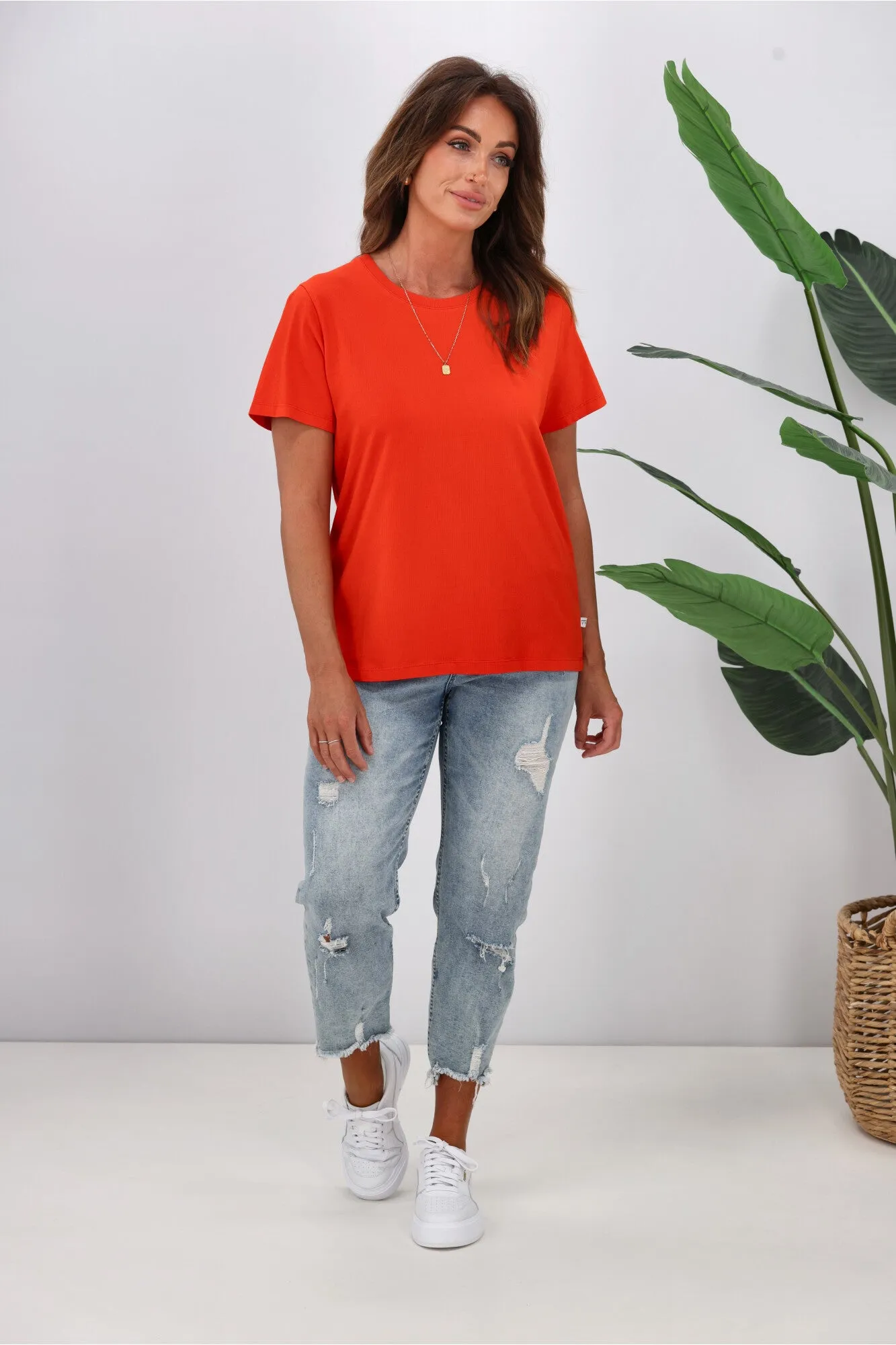 Shine On Essentials Tee Bright Red sold by Shine On product image thumbnail 4