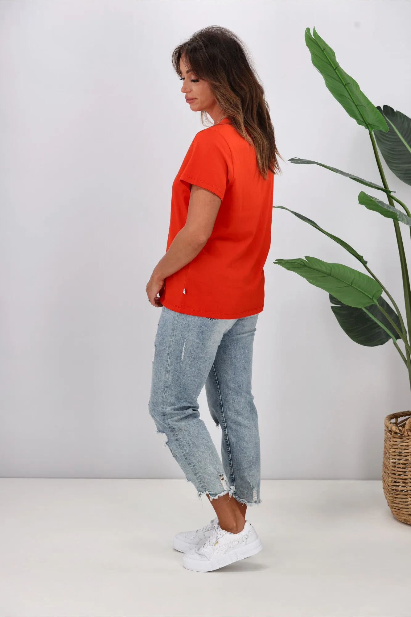 Shine On Essentials Tee Bright Red sold by Shine On product image thumbnail 5