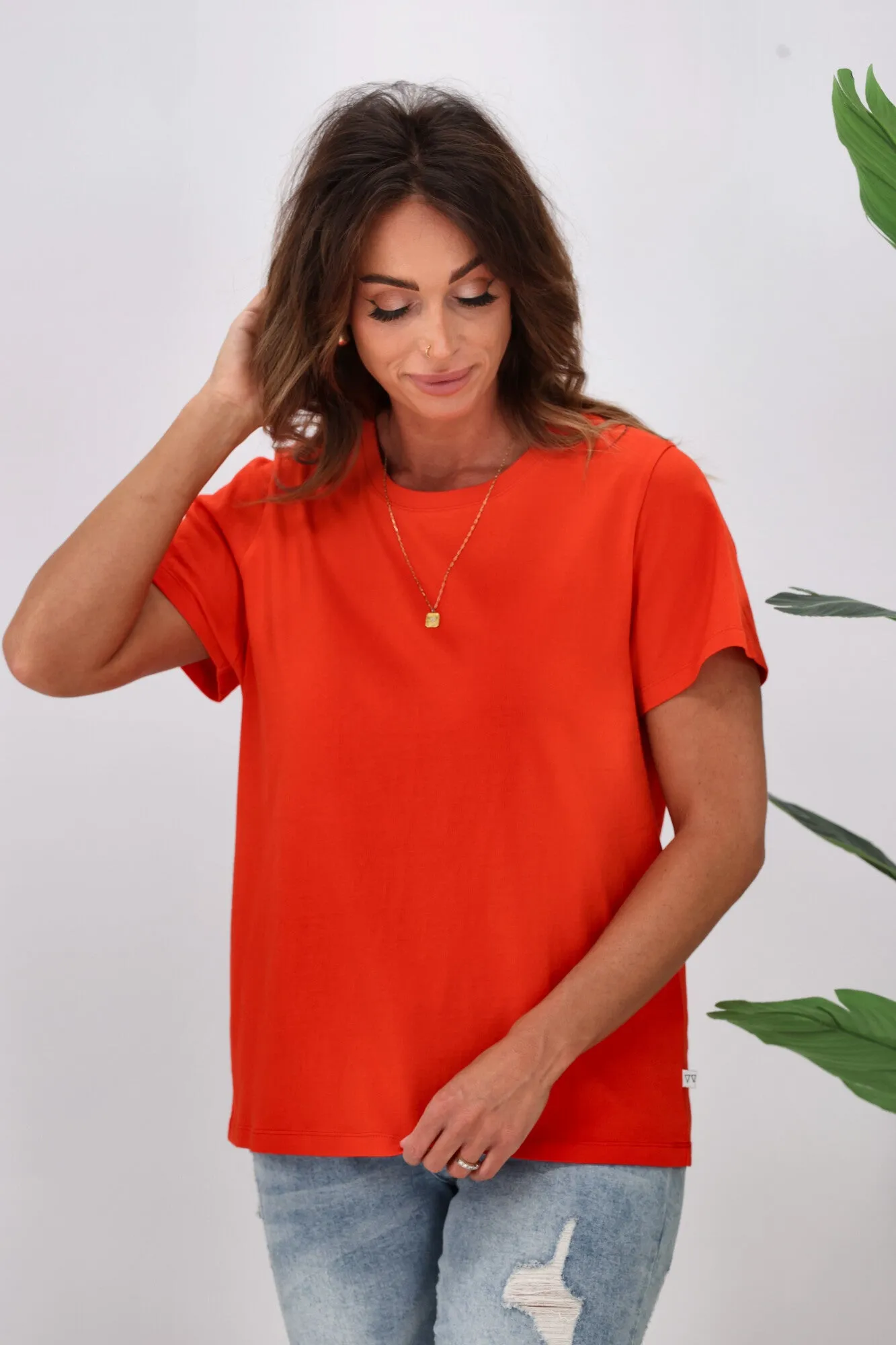 Shine On Essentials Tee Bright Red sold by Shine On product image thumbnail 2