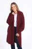 Elm Sylvie Longline Cardi Merlot sold by Shine On