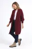 Elm Sylvie Longline Cardi Merlot sold by Shine On