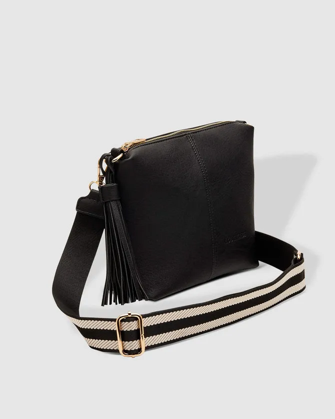 Louenhide Kasey Stripe Strap Crossbody Bag Black sold by Shine On product image thumbnail 2