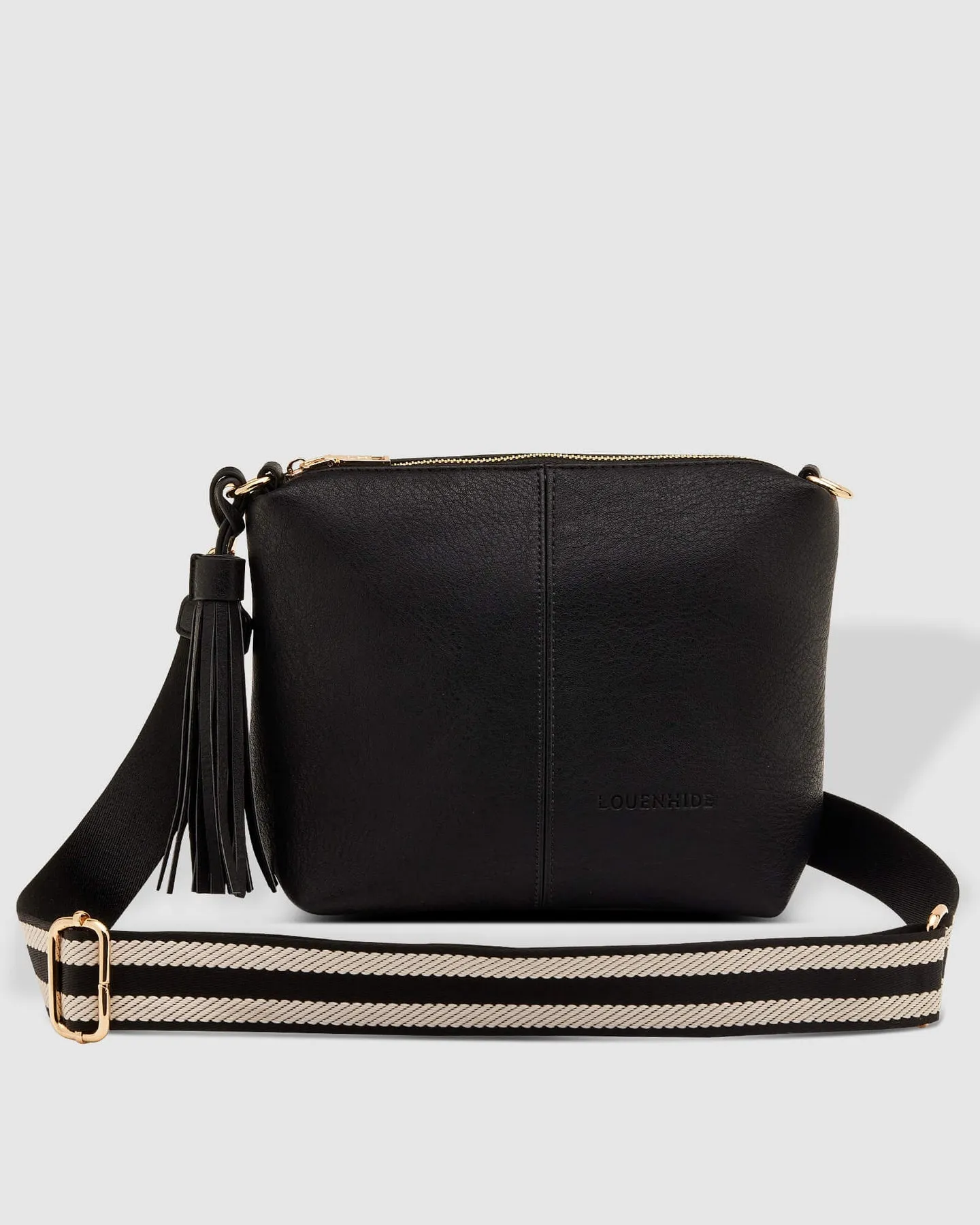 Louenhide Kasey Stripe Strap Crossbody Bag Black sold by Shine On product image thumbnail 4