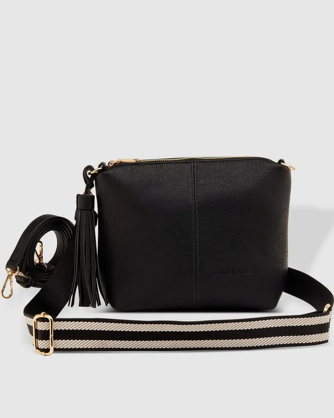Louenhide Kasey Stripe Strap Crossbody Bag Black sold by Shine On product image thumbnail 5