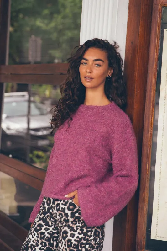 All About Eve Cleo Knit Mauve made by All About Eve