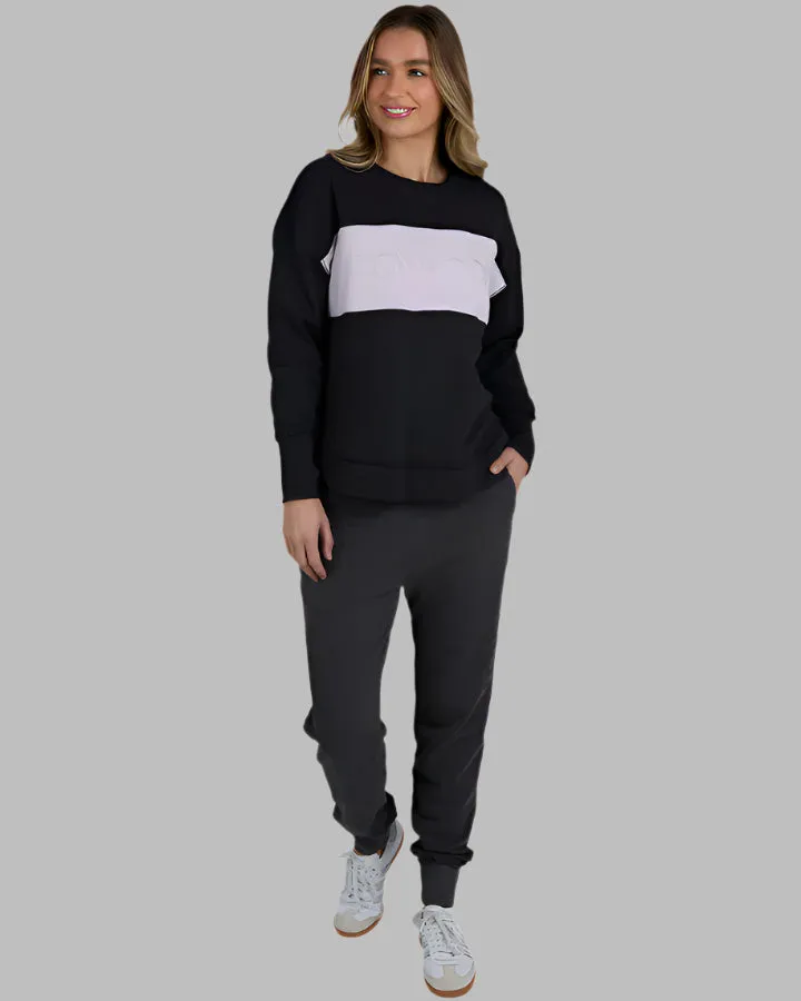 Foxwood Simplified Tonal Crew Coal sold by Shine On product image thumbnail 4