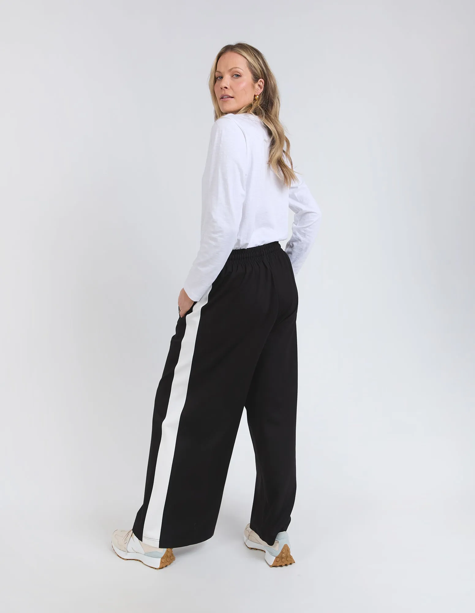 Elm Carmen Wide Leg Pant Black/Marshmallow sold by Shine On product image thumbnail 5
