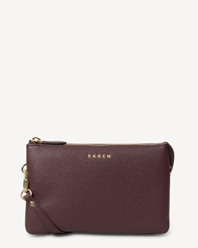 Saben Tilly Crossbody Merlot made by Saben