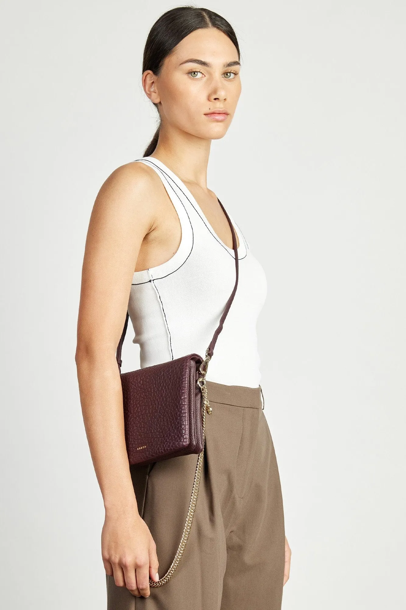 Saben Fox Crossbody Bag Merlot Bubble sold by Shine On product image thumbnail 2