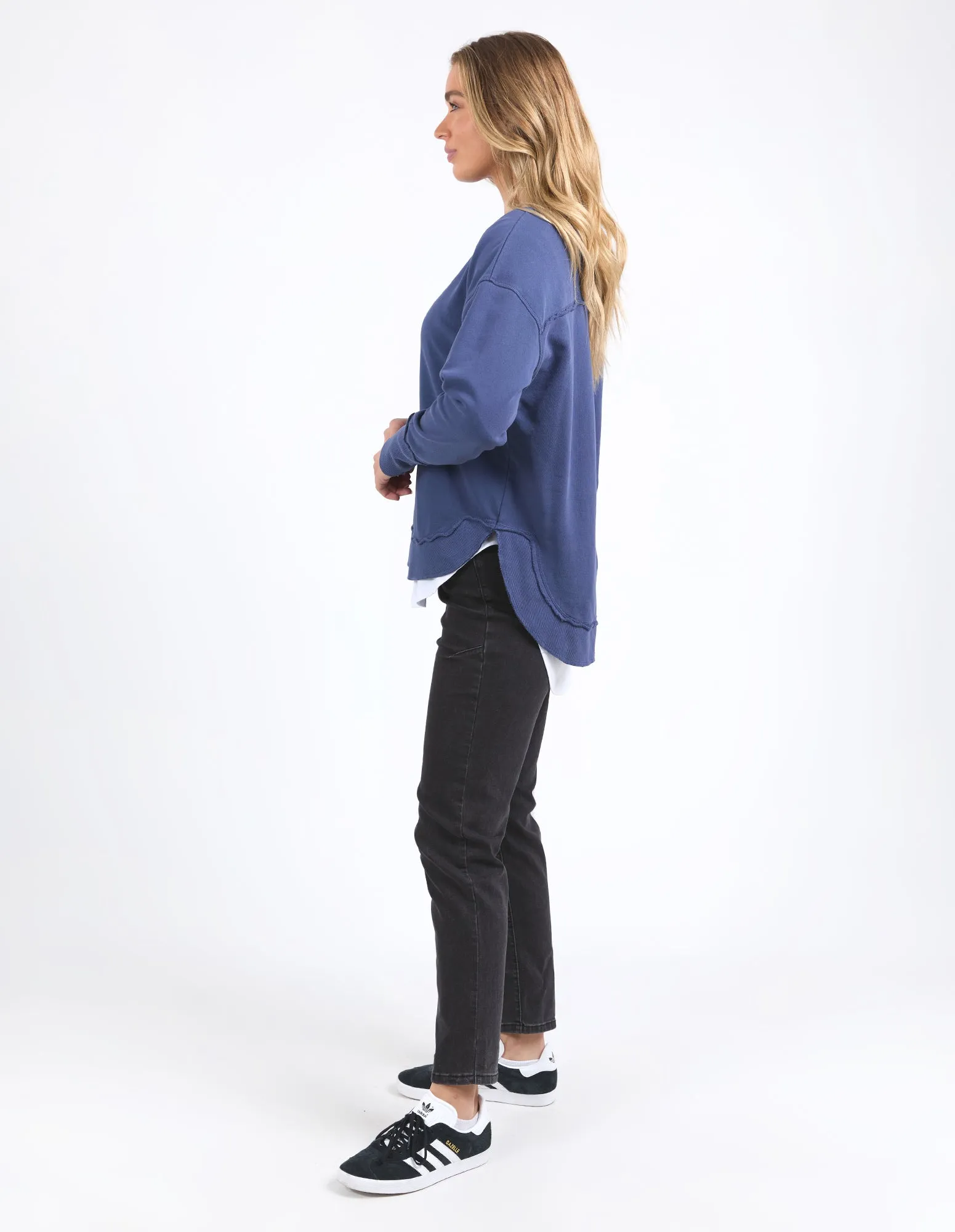 Foxwood Delilah Crew Deep Blue sold by Shine On product image thumbnail 5