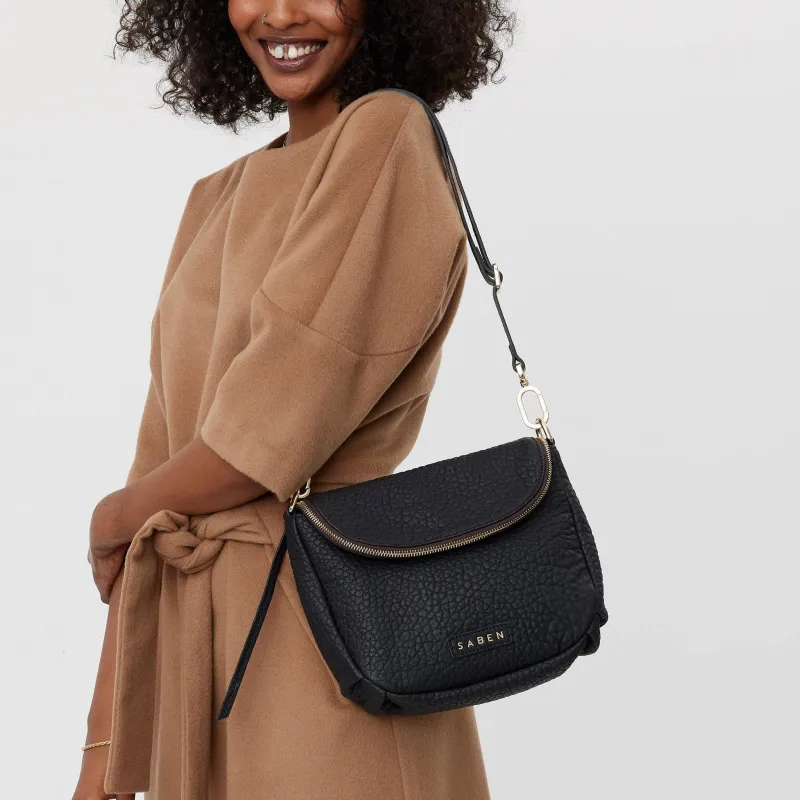 Saben Fifi Crossbody Black Bubble sold by Shine On