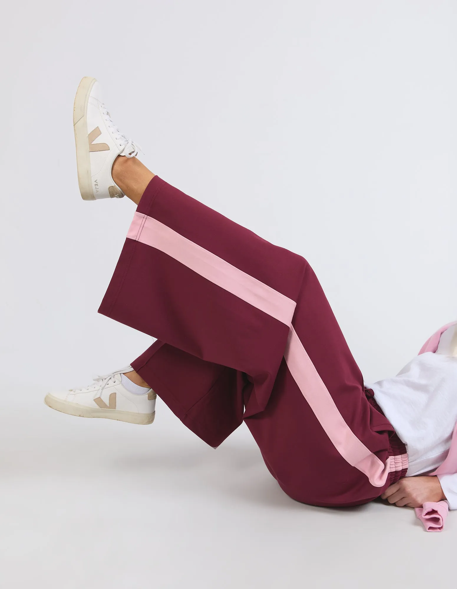 Elm Carmen Wide Leg Pant Merlot/Soft Pink sold by Shine On product image thumbnail 5