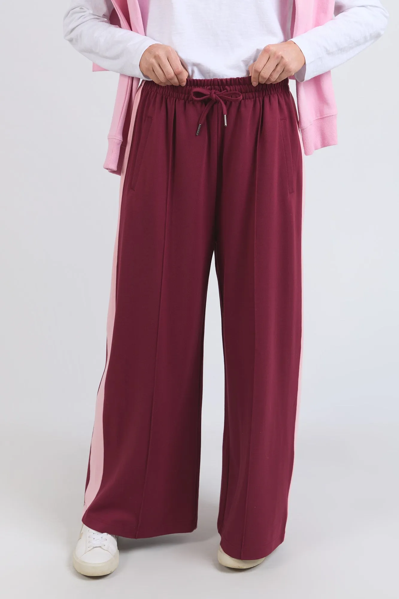 Elm Carmen Wide Leg Pant Merlot/Soft Pink sold by Shine On product image thumbnail 2