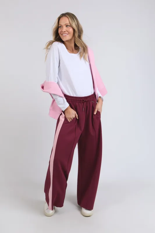Elm Carmen Wide Leg Pant Merlot/Soft Pink sold by Shine On