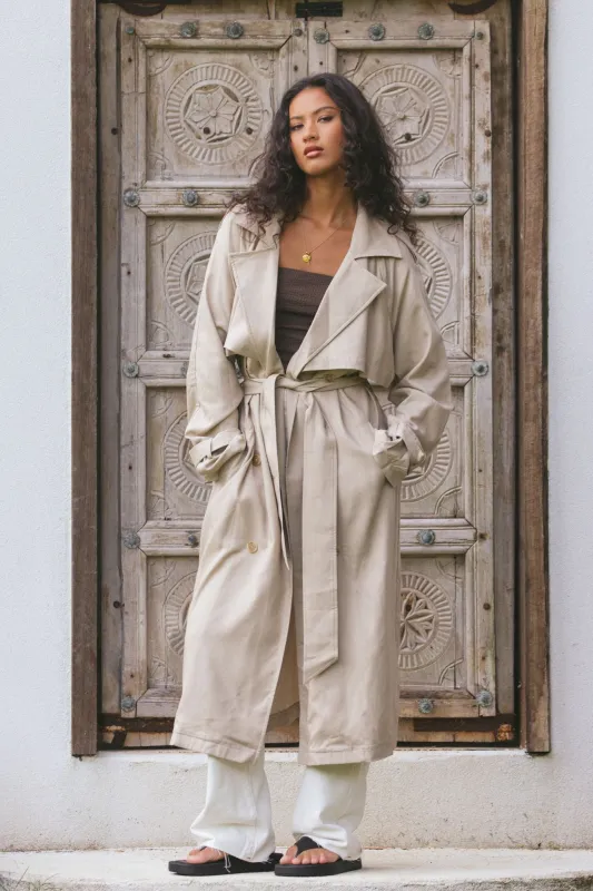 All About Eve Toledo Trench Coat Bone sold by Shine On