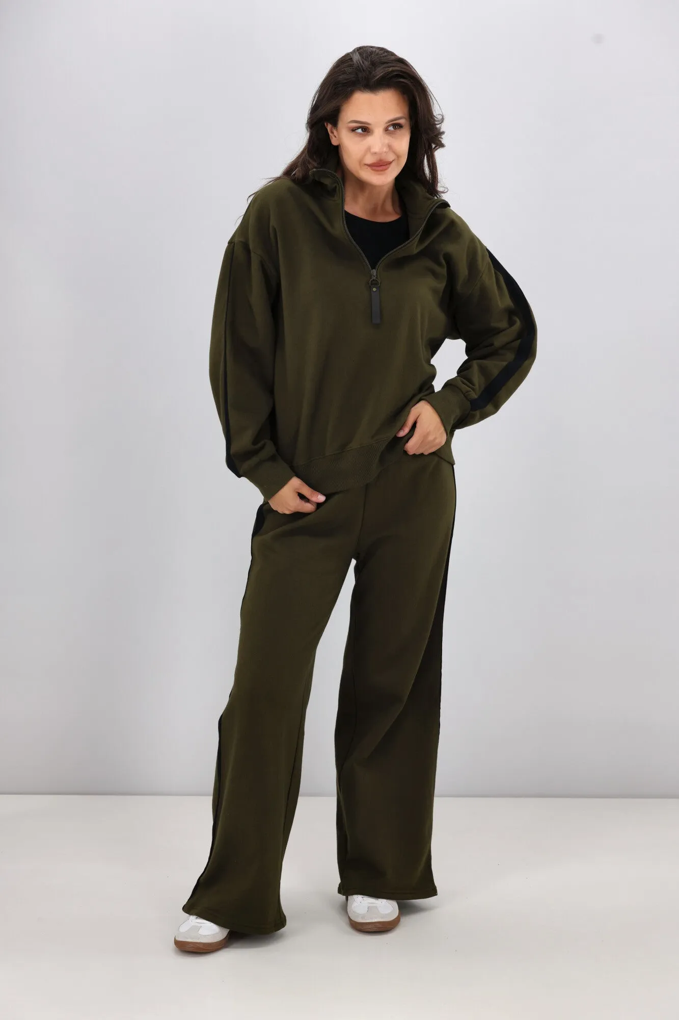 Shine On Essentials Panel Track Pant Olive sold by Shine On product image thumbnail 3