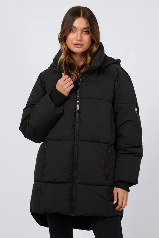 All About Eve Remi Luxe Midi Puffer Black made by All About Eve