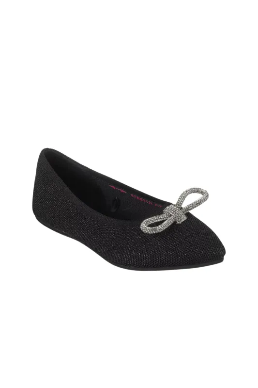 Skechers Cleo Point Glitzy Haze Ballet Flat Black sold by Shine On
