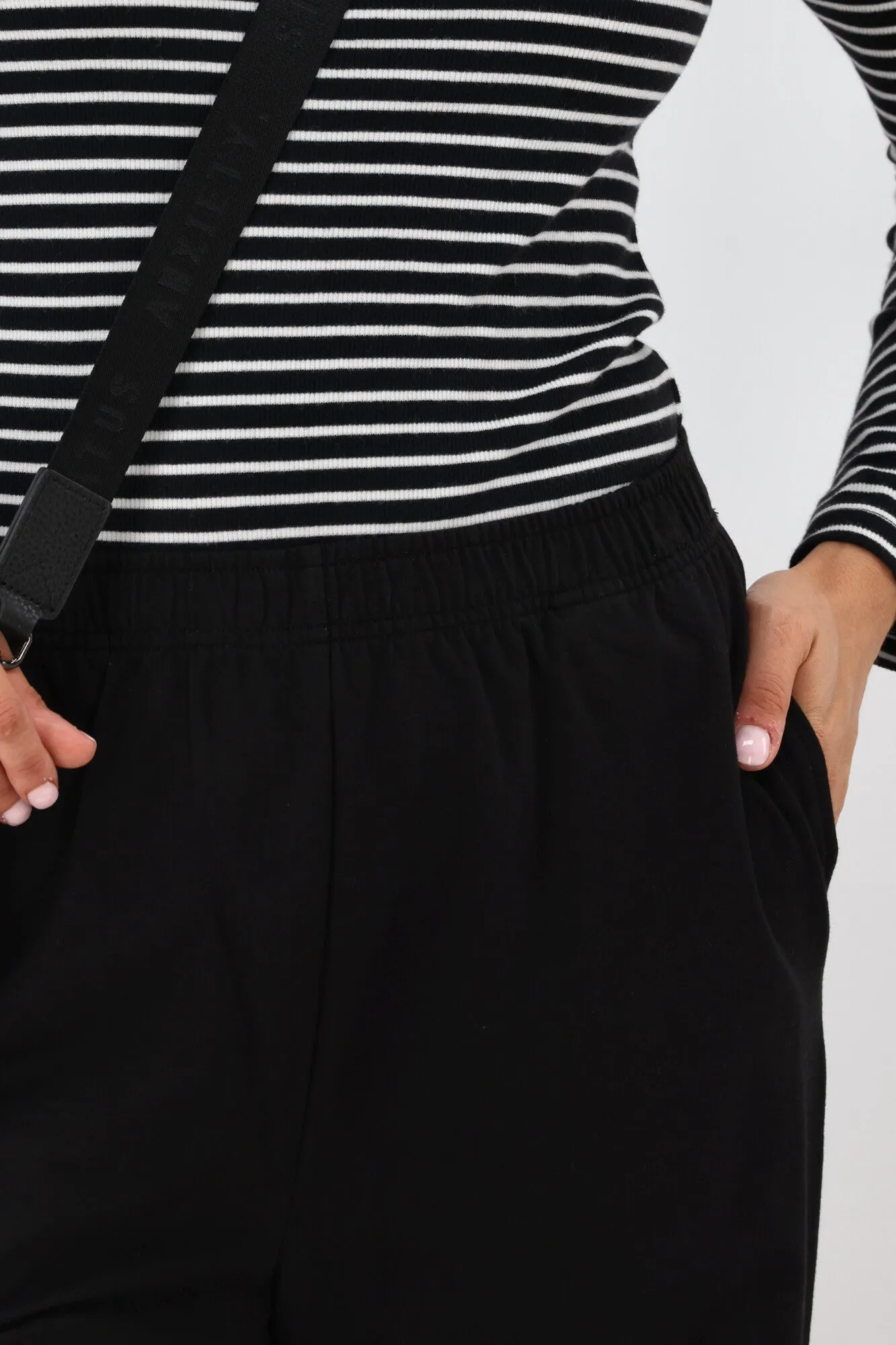 Shine On Essentials Wide Leg Track Pant Black sold by Shine On product image thumbnail 5