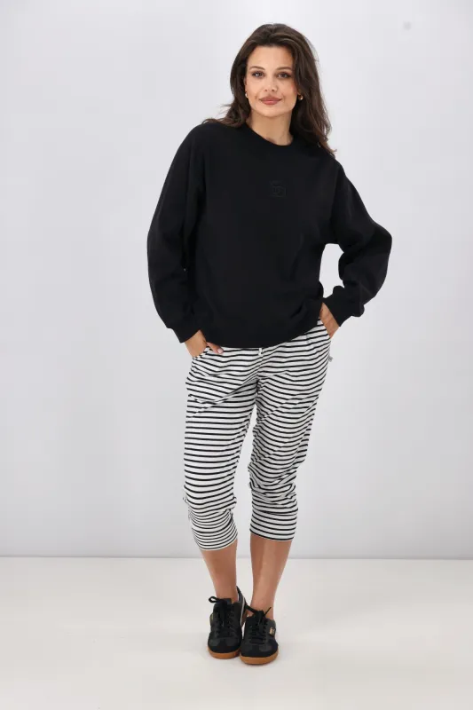 Shine On Essentials Monogrammed Crew Black sold by Shine On
