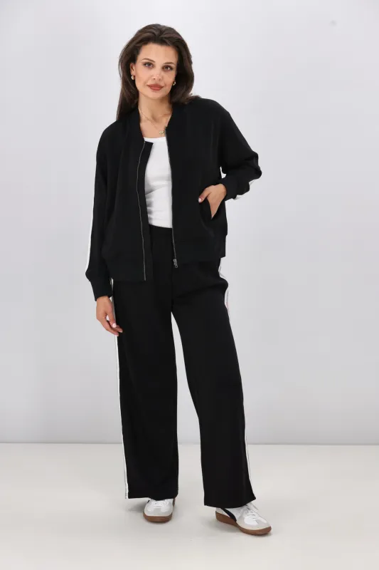 Shine On Label Maddie Bomber Jacket Black sold by Shine On