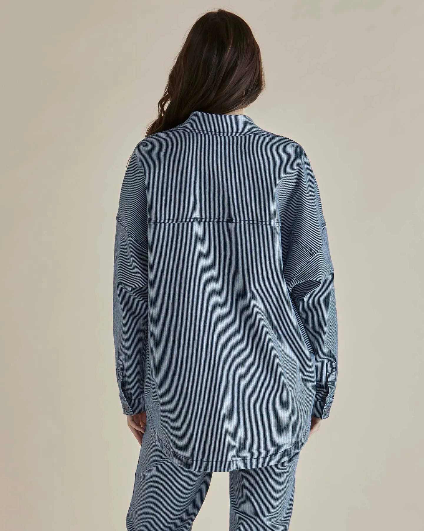 Betty Basics Cherry Denim Shirt Pinstripe sold by Shine On product image thumbnail 5