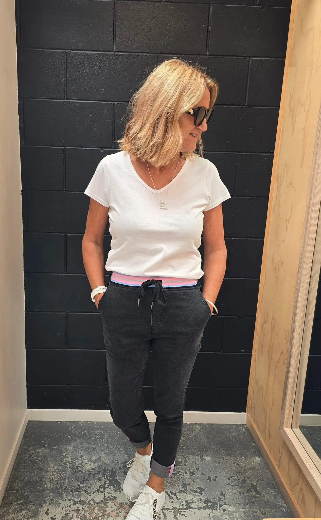 Elm Melody Denim Jogger Washed Black sold by Shine On product image thumbnail 3