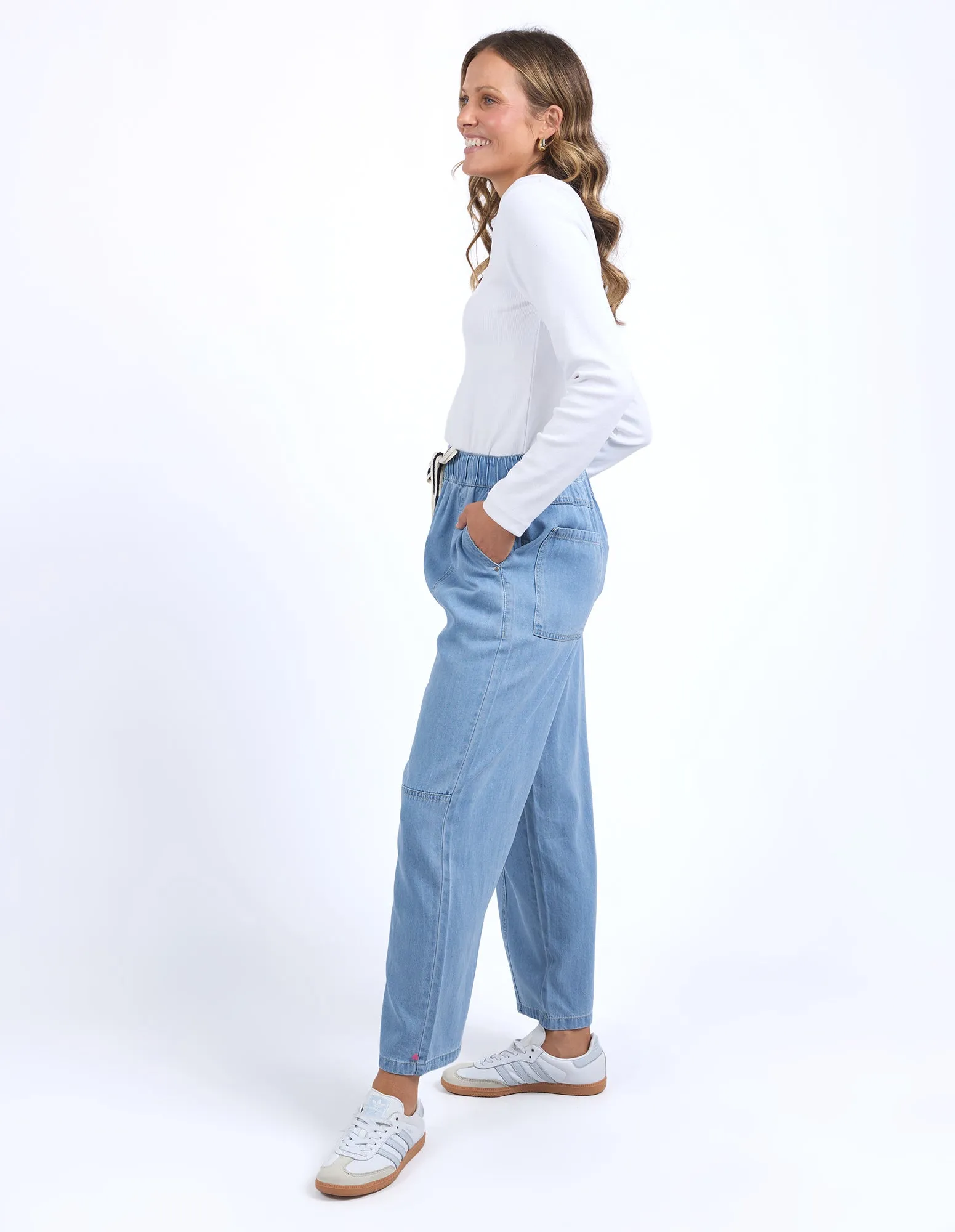 Elm Neve Relaxed Denim Pant Light Blue Wash sold by Shine On product image thumbnail 3
