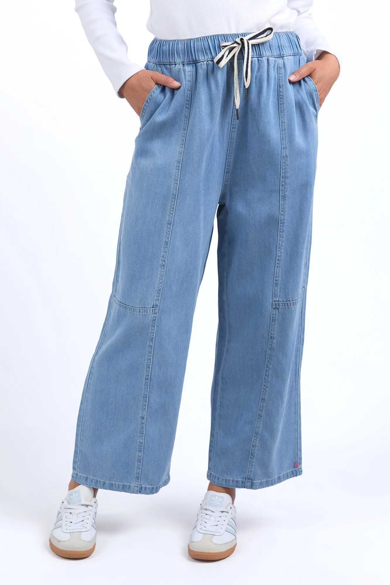 Elm Neve Relaxed Denim Pant Light Blue Wash sold by Shine On product image thumbnail 2