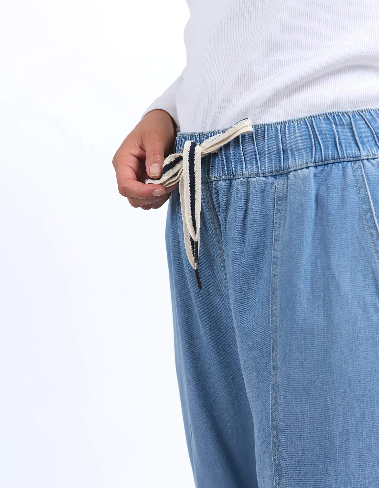 Elm Neve Relaxed Denim Pant Light Blue Wash sold by Shine On product image thumbnail 4