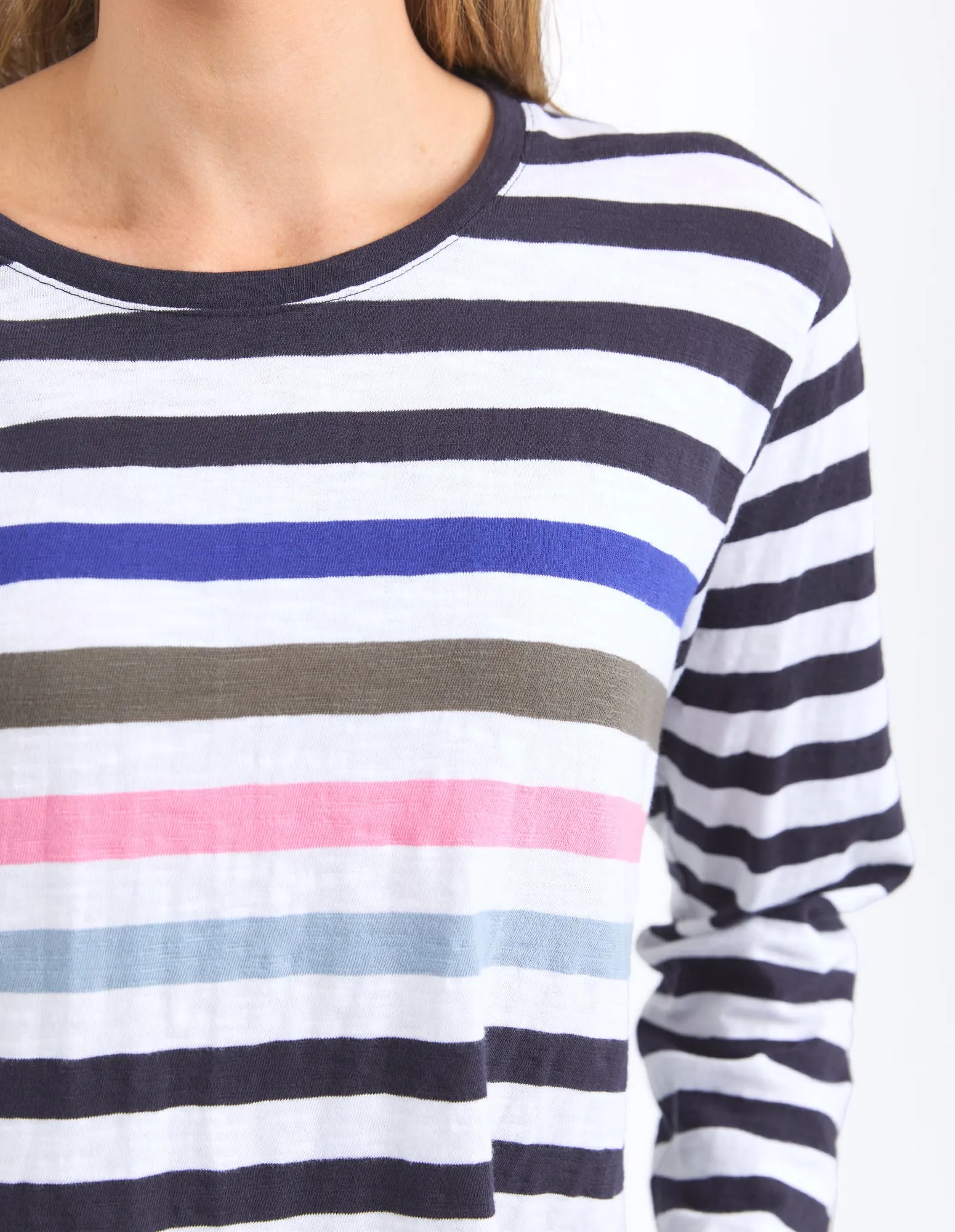 Elm Harmony L/S Tee Navy and White Stripe sold by Shine On product image thumbnail 3