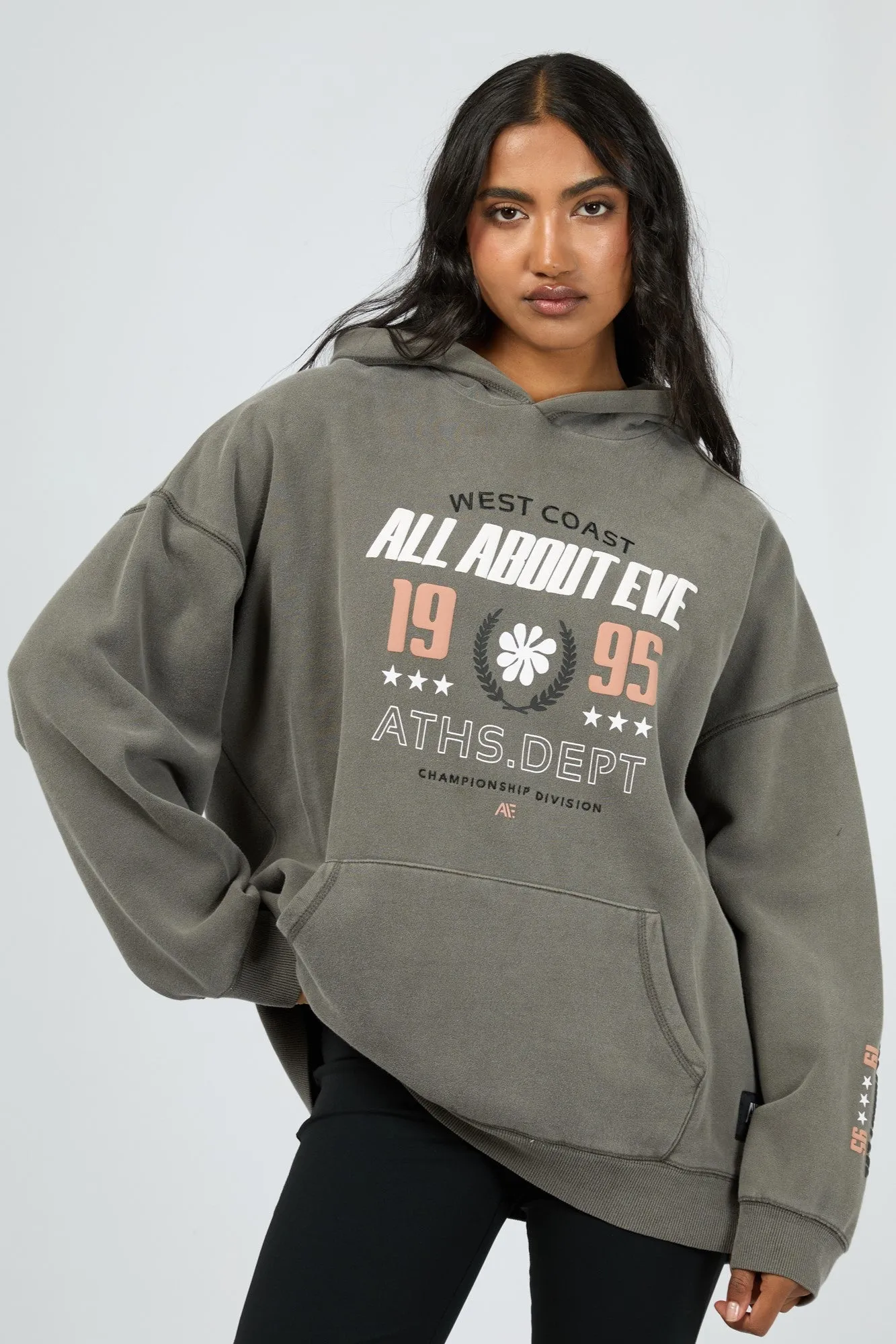 All About Eve Performance Oversized Hoodie Charcoal sold by Shine On