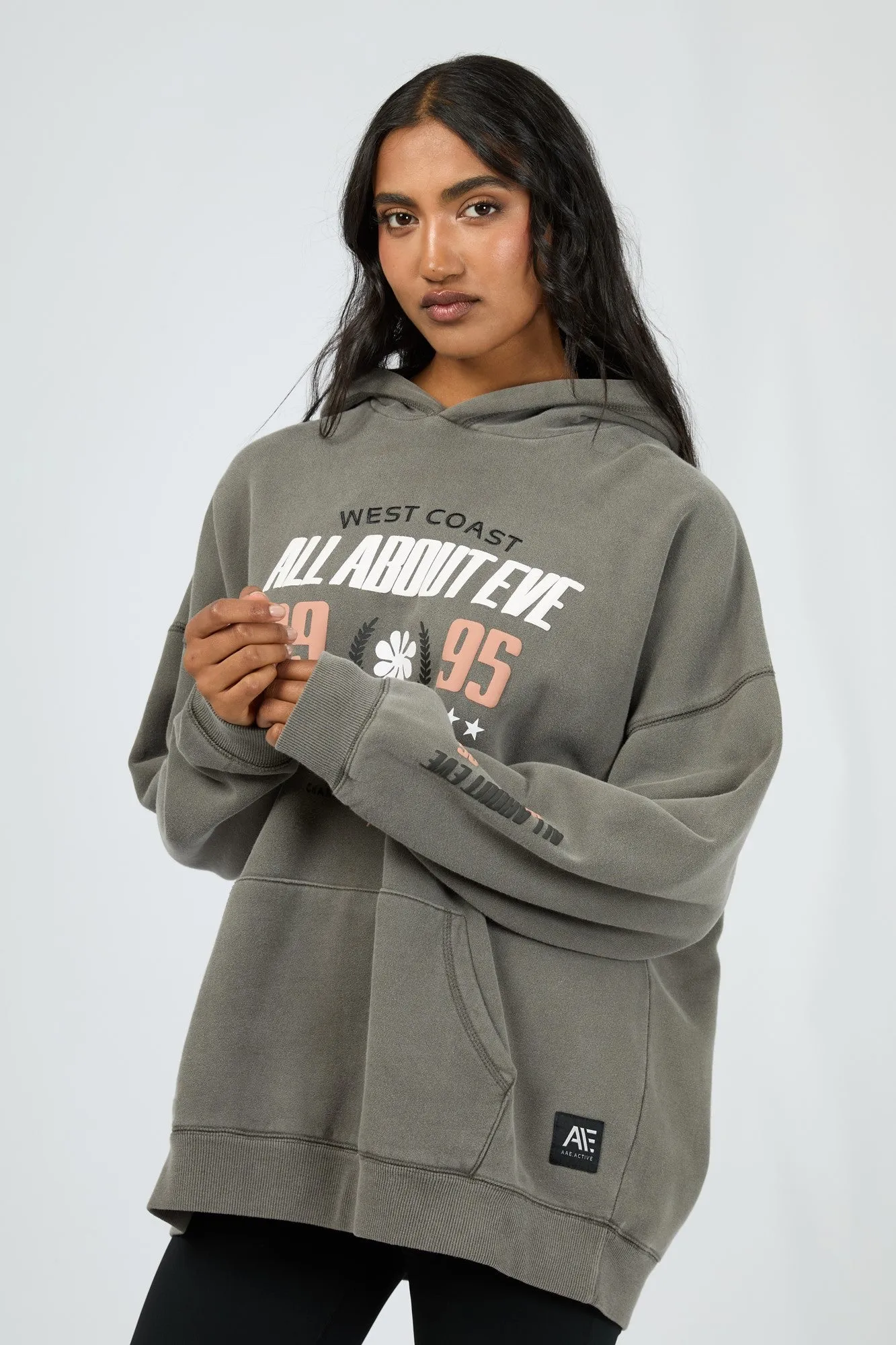 All About Eve Performance Oversized Hoodie Charcoal sold by Shine On product image thumbnail 2