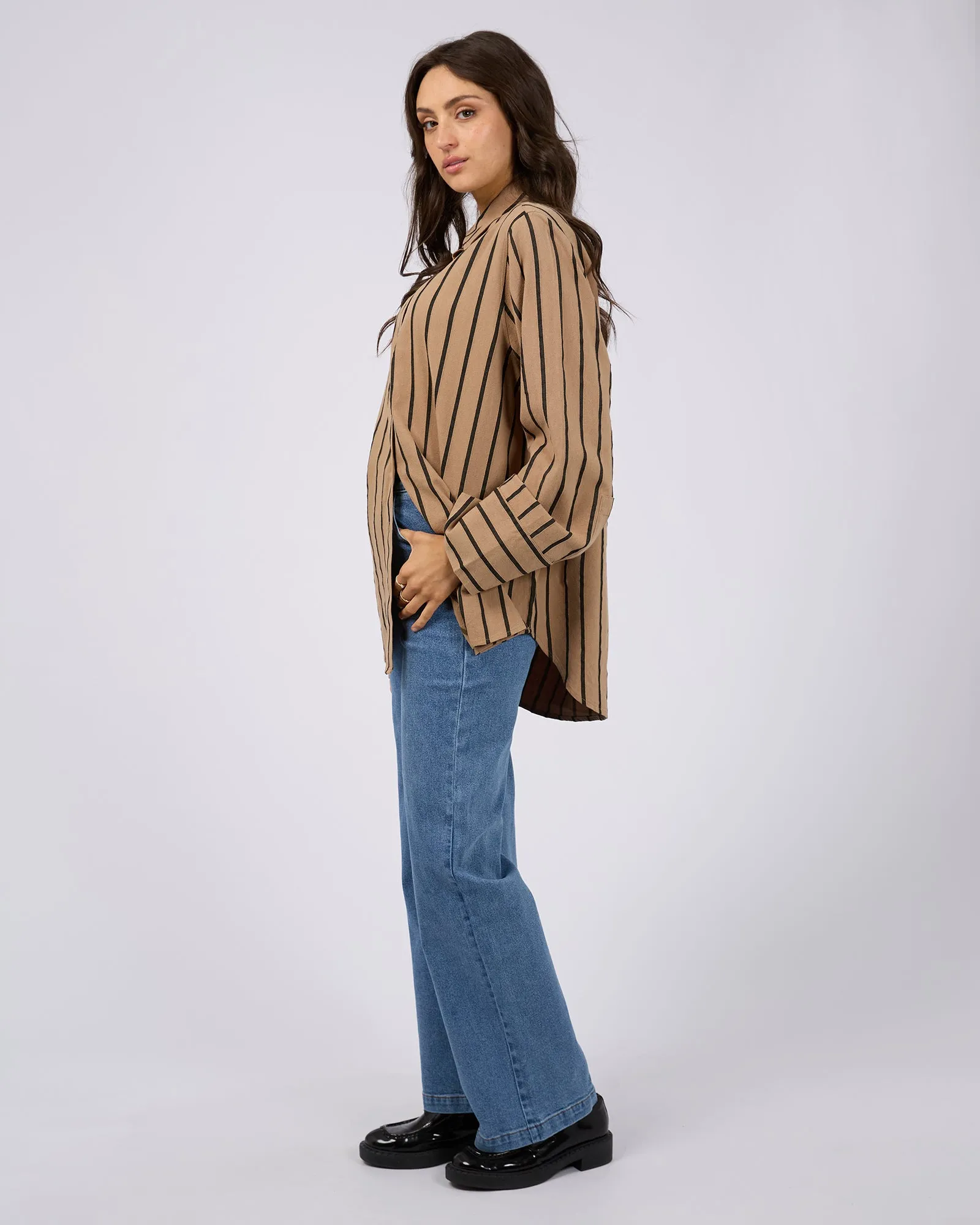 All About Eve Marnie Shirt Brown sold by Shine On product image thumbnail 5