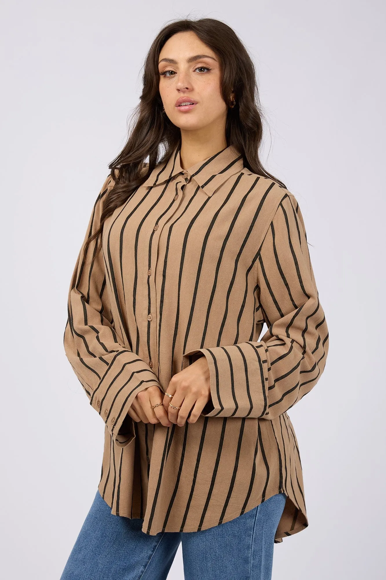 All About Eve Marnie Shirt Brown sold by Shine On product image thumbnail 2