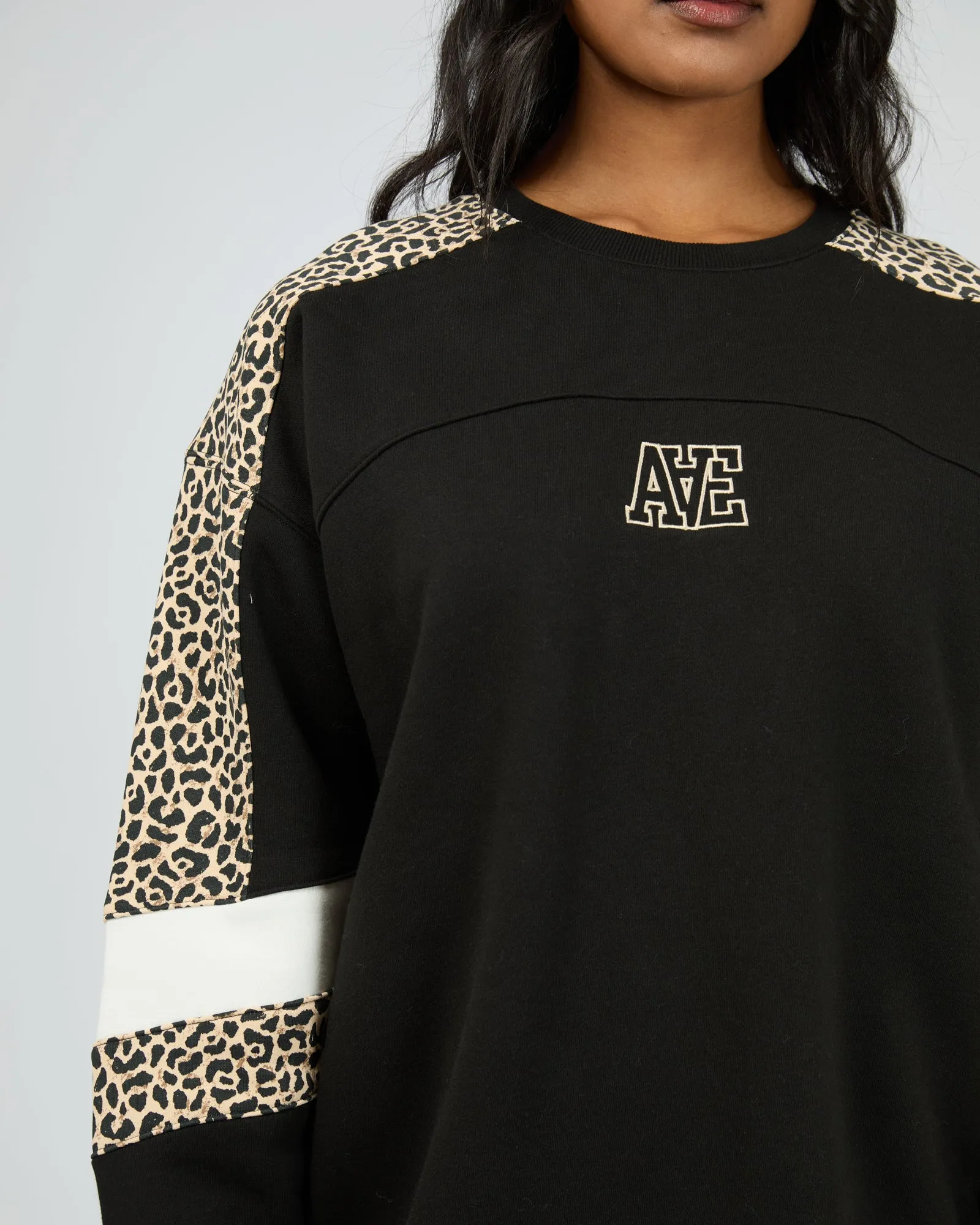 All About Eve Savannah Oversized Crew Black sold by Shine On product image thumbnail 3