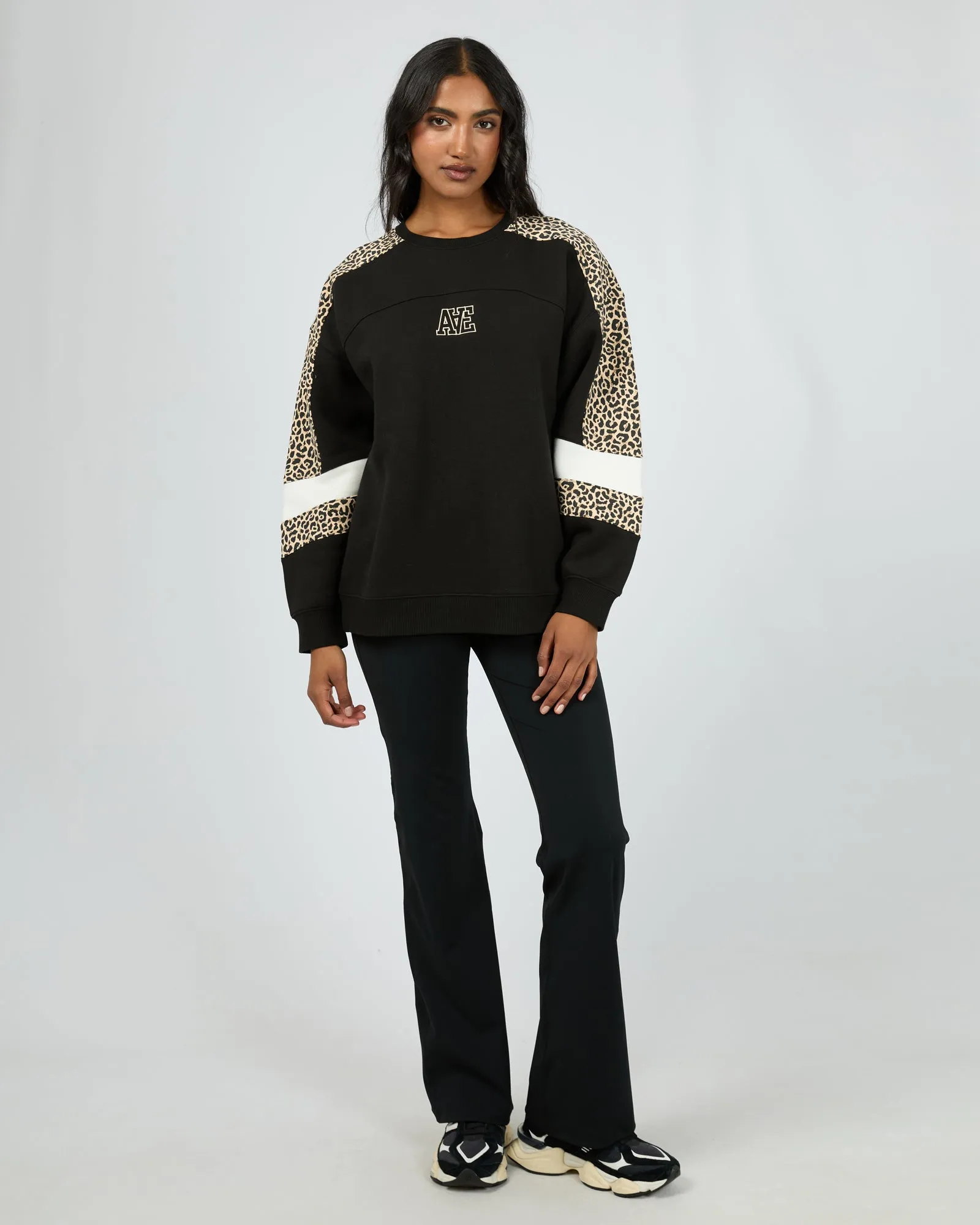 All About Eve Savannah Oversized Crew Black sold by Shine On product image thumbnail 4