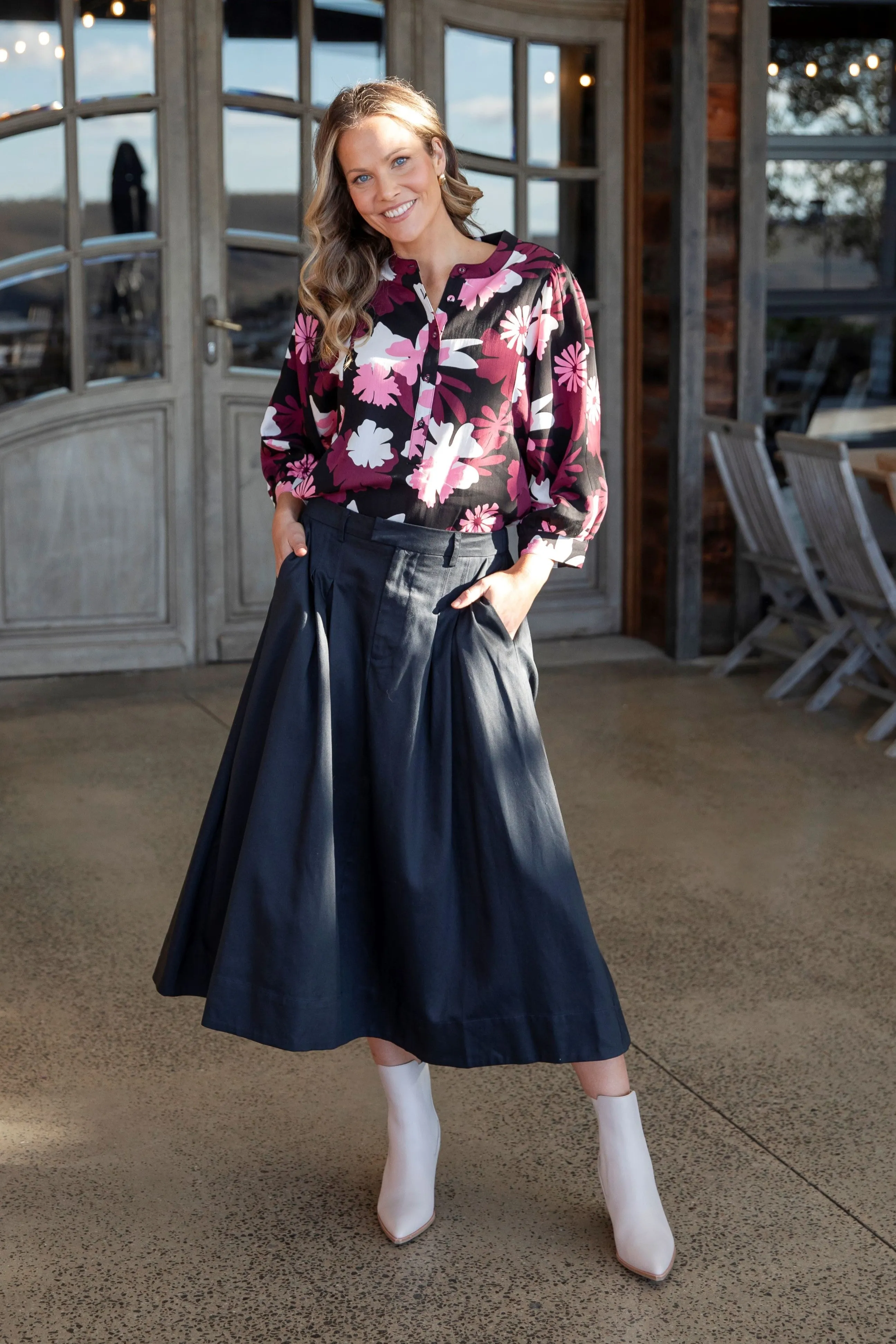 Elm Darcy Skirt Black sold by Shine On