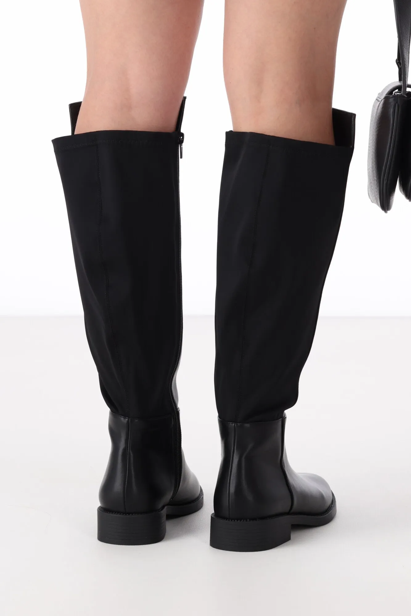 Verali Gala Flat Knee High Boot Black sold by Shine On product image thumbnail 5
