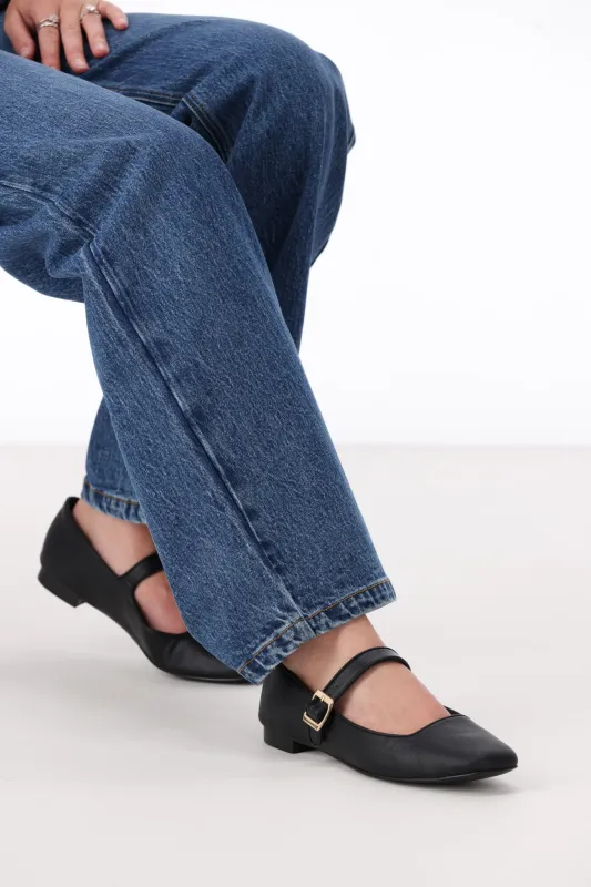 Verali Eden Flats Black sold by Shine On