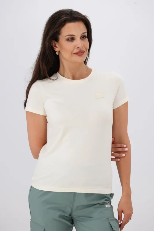 Puma ESS ELEVATED Tee Natural sold by Shine On
