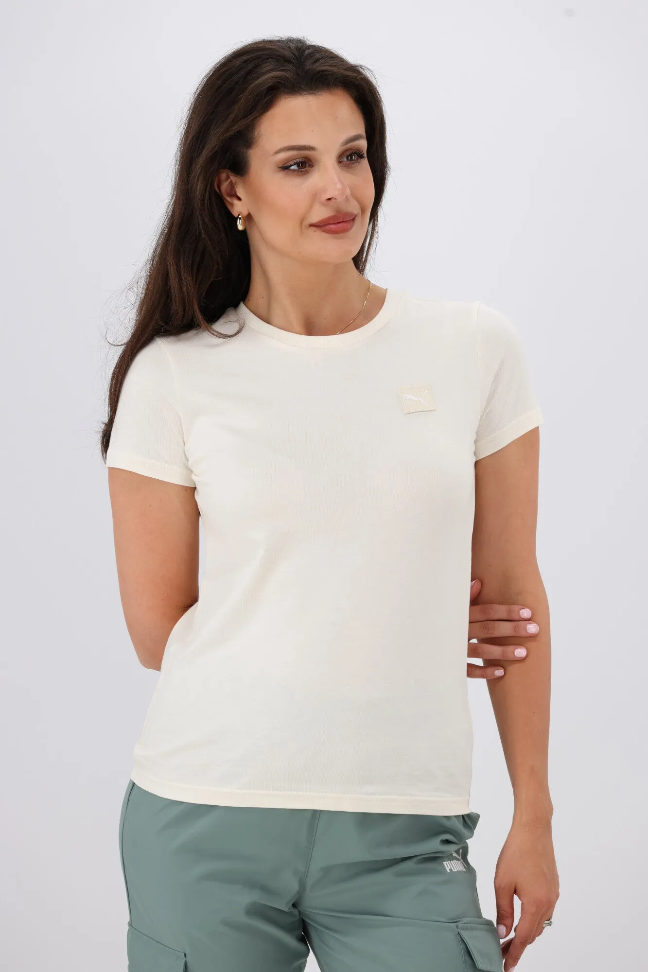 Puma ESS ELEVATED Tee Natural sold by Shine On